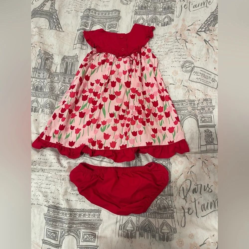 Gymboree 2012 Tulip Dress with bloomers 12-18 mos - Picture 2 of 3